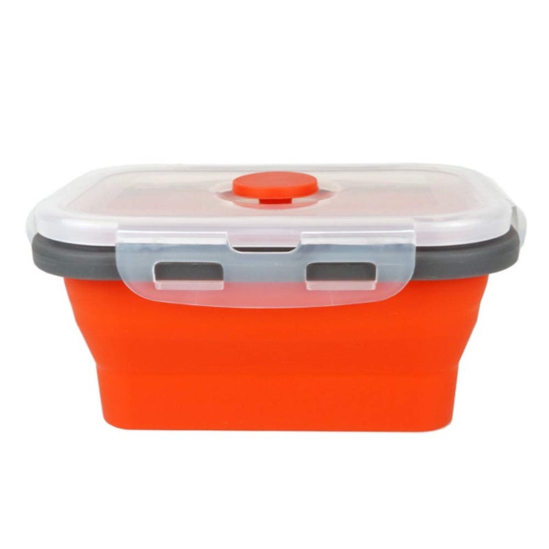 CARTINTS Set of 3 Collapsible Food Storage Containers Collapsible Silicone Bowls, Silicone Lunch Containers with Airtight Lids, Microwave and Freezer Safe, 500ml - Image 5